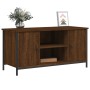 Oak brown plywood TV cabinet 100x40x50 cm by vidaXL, TV Furniture - Ref: Foro24-832767, Price: 68,99 €, Discount: %