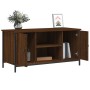 Oak brown plywood TV cabinet 100x40x50 cm by vidaXL, TV Furniture - Ref: Foro24-832767, Price: 68,99 €, Discount: %