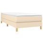 Cama box spring con colchón tela color crema 80x200 cm de vidaXL, Camas y somieres - Ref: Foro24-3144132, Precio: 239,68 €, D...