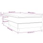 Box spring bed with cream fabric mattress 80x200 cm by vidaXL, Beds and slatted bases - Ref: Foro24-3144132, Price: 230,90 €,...