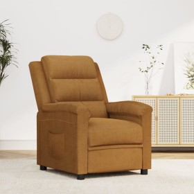 Brown velvet recliner by vidaXL, Armchairs - Ref: Foro24-342385, Price: 217,36 €, Discount: %