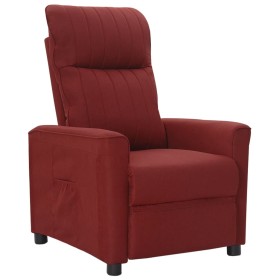 Red Fabric Recliner by vidaXL, Armchairs - Ref: Foro24-342256, Price: 171,99 €, Discount: %