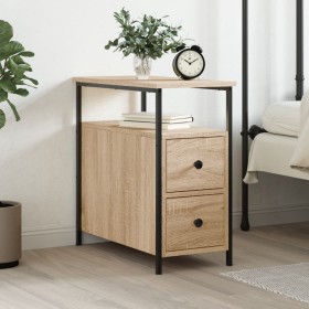 Sonoma oak engineered wood bedside table 30x60x60 cm by vidaXL, Nightstands - Ref: Foro24-826065, Price: 65,40 €, Discount: %