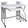 White plywood computer desk 110x52x88.5 cm by vidaXL, Desks - Ref: Foro24-20584, Price: 79,12 €, Discount: %