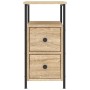 Sonoma oak engineered wood bedside table 30x60x60 cm by vidaXL, Nightstands - Ref: Foro24-826065, Price: 70,76 €, Discount: %