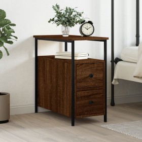 Oak brown engineered wood bedside table 30x60x60 cm by vidaXL, Nightstands - Ref: Foro24-826071, Price: 59,25 €, Discount: %