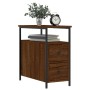 Oak brown engineered wood bedside table 30x60x60 cm by vidaXL, Nightstands - Ref: Foro24-826071, Price: 59,14 €, Discount: %