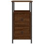 Oak brown engineered wood bedside table 30x60x60 cm by vidaXL, Nightstands - Ref: Foro24-826071, Price: 59,14 €, Discount: %