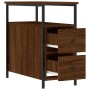 Oak brown engineered wood bedside table 30x60x60 cm by vidaXL, Nightstands - Ref: Foro24-826071, Price: 59,14 €, Discount: %