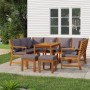 Garden dining set with cushions, 9 pieces, solid acacia wood. by vidaXL, Garden sets - Ref: Foro24-3154977, Price: 844,50 €, ...