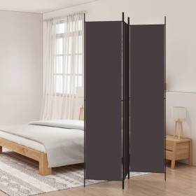 Three-panel brown fabric room divider 150x220 cm by vidaXL, Room dividers - Ref: Foro24-350195, Price: 36,99 €, Discount: %