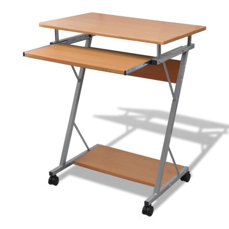 Compact Computer Desk with Brown Keyboard Tray by vidaXL, Desks - Ref: Foro24-20052, Price: 58,94 €, Discount: %