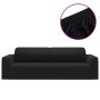 Funda elástica para sillón de 3 plazas poliéster jersey negra de vidaXL, Fundas - Ref: Foro24-332934, Precio: 28,42 €, Descue...