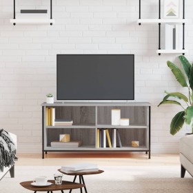 Sonoma gray plywood TV cabinet 100x40x50 cm by vidaXL, TV Furniture - Ref: Foro24-832776, Price: 56,19 €, Discount: %