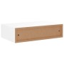 Estantes de pared con cajón 2 uds MDF blanco 40x23,5x10 cm de vidaXL, Estantes y estanterías - Ref: Foro24-330242, Precio: 63...