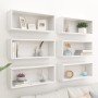 Cube wall shelves 6 units plywood white 60x15x23 cm by vidaXL, Shelves and shelves - Ref: Foro24-807135, Price: 77,44 €, Disc...