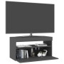 Mueble de TV con luces LED gris 75x35x40 cm de vidaXL, Muebles TV - Ref: Foro24-804395, Precio: 69,64 €, Descuento: %