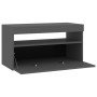 TV cabinet with LED lights gray 75x35x40 cm by vidaXL, TV Furniture - Ref: Foro24-804395, Price: 69,64 €, Discount: %