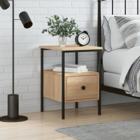 Sonoma oak engineered wood bedside table 34x36x50 cm by vidaXL, Nightstands - Ref: Foro24-826045, Price: 49,09 €, Discount: %