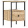 Sonoma oak engineered wood bedside table 34x36x50 cm by vidaXL, Nightstands - Ref: Foro24-826045, Price: 49,11 €, Discount: %