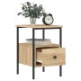 Sonoma oak engineered wood bedside table 34x36x50 cm by vidaXL, Nightstands - Ref: Foro24-826045, Price: 49,11 €, Discount: %