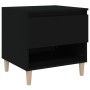 Black plywood nightstand 50x46x50 cm by vidaXL, Nightstands - Ref: Foro24-819534, Price: 43,25 €, Discount: %