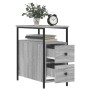 Bedside table made of gray Sonoma engineered wood, 30x60x60 cm. by vidaXL, Nightstands - Ref: Foro24-826069, Price: 65,18 €, ...