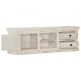 Solid white mango wood TV stand 120x30x40 cm by vidaXL, TV Furniture - Ref: Foro24-249869, Price: 292,31 €, Discount: %