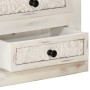 Solid white mango wood TV stand 120x30x40 cm by vidaXL, TV Furniture - Ref: Foro24-249869, Price: 292,31 €, Discount: %