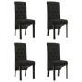 Sillas de comedor 4 unidades de tela negra de vidaXL, Sillas de comedor - Ref: Foro24-276975, Precio: 361,74 €, Descuento: %