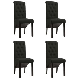 Dining chairs 4 units of black fabric by vidaXL, dining chairs - Ref: Foro24-276975, Price: 362,99 €, Discount: %