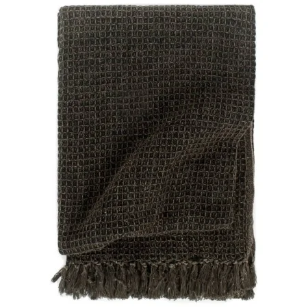 Anthracite gray/brown cotton blanket 220x250 cm by vidaXL, Blankets - Ref: Foro24-133751, Price: 61,04 €, Discount: %