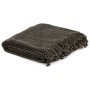 Anthracite gray/brown cotton blanket 220x250 cm by vidaXL, Blankets - Ref: Foro24-133751, Price: 49,69 €, Discount: %