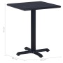 Black garden table 60x60x75 cm by vidaXL, Garden tables - Ref: Foro24-49469, Price: 121,25 €, Discount: %