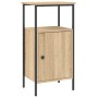 Mesita de noche madera de ingeniería roble Sonoma 41x31x80 cm de vidaXL, Mesitas de noche - Ref: Foro24-825925, Precio: 51,41...