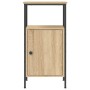 Mesita de noche madera de ingeniería roble Sonoma 41x31x80 cm de vidaXL, Mesitas de noche - Ref: Foro24-825925, Precio: 51,87...