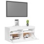 TV-Schrank mit strahlend weißen LED-Leuchten 90x35x40 cm von vidaXL, TV-Möbel - Ref: Foro24-804388, Preis: 63,98 €, Rabatt: %