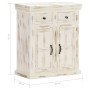 Sideboard aus massivem weißem Mangoholz, 65 x 30 x 75 cm von vidaXL, Sideboards - Ref: Foro24-249871, Preis: 271,08 €, Rabatt: %