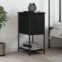 Black engineered wood nightstand 32x42x70 cm by vidaXL, Nightstands - Ref: Foro24-826093, Price: 72,16 €, Discount: %