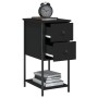 Black engineered wood nightstand 32x42x70 cm by vidaXL, Nightstands - Ref: Foro24-826093, Price: 72,16 €, Discount: %