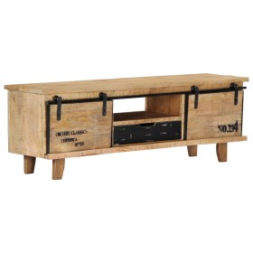 Solid mango wood TV cabinet 120x30x40 cm by vidaXL, TV Furniture - Ref: Foro24-249873, Price: 176,97 €, Discount: %