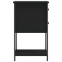 Mesita de noche madera de ingeniería negro 32x42x70 cm de vidaXL, Mesitas de noche - Ref: Foro24-826093, Precio: 72,16 €, Des...