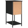 Black engineered wood nightstand 32x42x70 cm by vidaXL, Nightstands - Ref: Foro24-826093, Price: 72,16 €, Discount: %