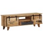 Solid mango wood TV cabinet 120x30x40 cm by vidaXL, TV Furniture - Ref: Foro24-249873, Price: 167,37 €, Discount: %