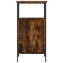 Smoked oak engineered wood bedside table 41x31x80 cm by vidaXL, Nightstands - Ref: Foro24-825927, Price: 43,02 €, Discount: %