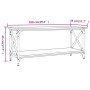 Couchtisch aus Sonoma-Eichenholz und Eisen, 100 x 45 x 45 cm von vidaXL, Couchtisch - Ref: Foro24-823313, Preis: 38,99 €, Rab...