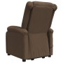 Sillón de masaje elevable de tela marrón de vidaXL, Sillones de masaje eléctricos - Ref: Foro24-3110980, Precio: 333,42 €, De...