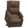 Sillón de masaje elevable de tela marrón de vidaXL, Sillones de masaje eléctricos - Ref: Foro24-3110980, Precio: 333,42 €, De...