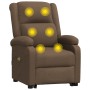 Brown fabric liftable massage chair by vidaXL, Electric massage chairs - Ref: Foro24-3110980, Price: 333,99 €, Discount: %