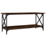 Smoked oak wood and iron coffee table 100x45x45 cm by vidaXL, Coffee table - Ref: Foro24-823314, Price: 42,76 €, Discount: %